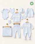 Little Stars  GOTS Sertifikalı Organik Pamuk Yenidoğan 10'lu Hastane Çıkışı Seti