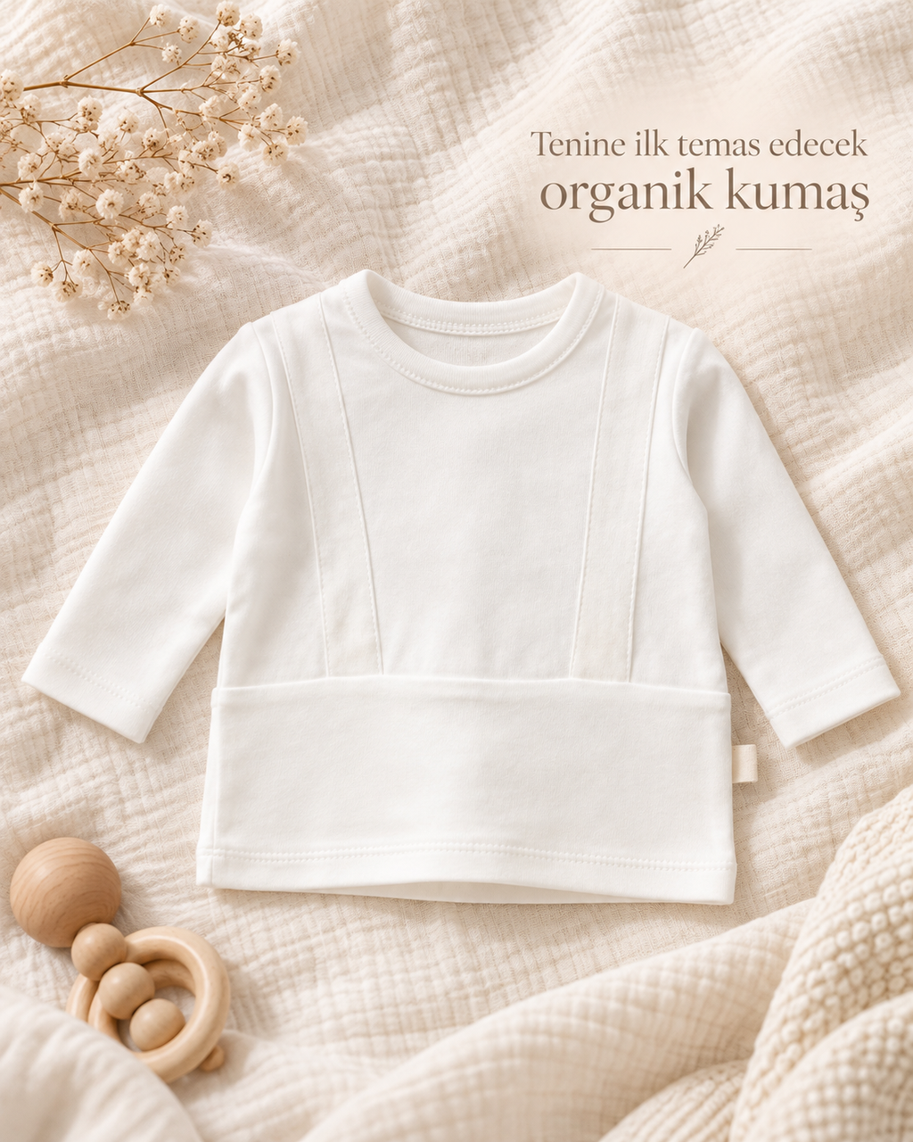 Pure Essentials GOTS Sertifikalı Organik Pamuk Yenidoğan 10'lu Hastane Çıkışı Seti