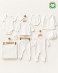 Pure Essentials GOTS Sertifikalı Organik Pamuk Yenidoğan 10'lu Hastane Çıkışı Seti