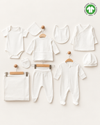 Pure Essentials GOTS Sertifikalı Organik Pamuk Yenidoğan 10'lu Hastane Çıkışı Seti
