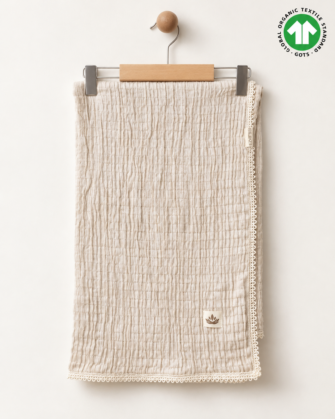 Soft Embrace %100 Organik Pamuk Müslin Bebek Örtüsü