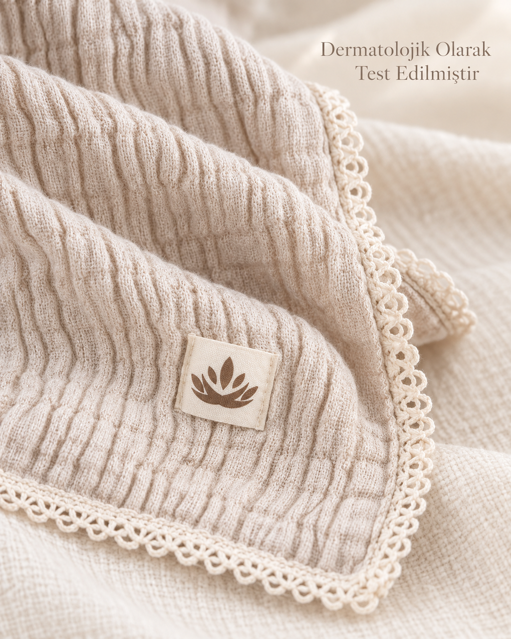 Soft Embrace %100 Organik Pamuk Müslin Bebek Örtüsü