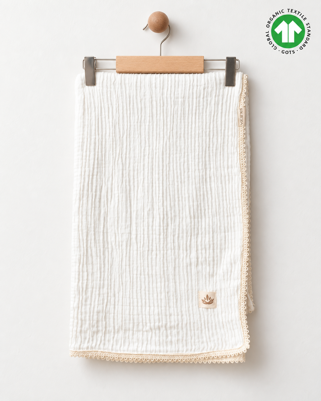 Soft Embrace %100 Organik Pamuk Müslin Bebek Örtüsü