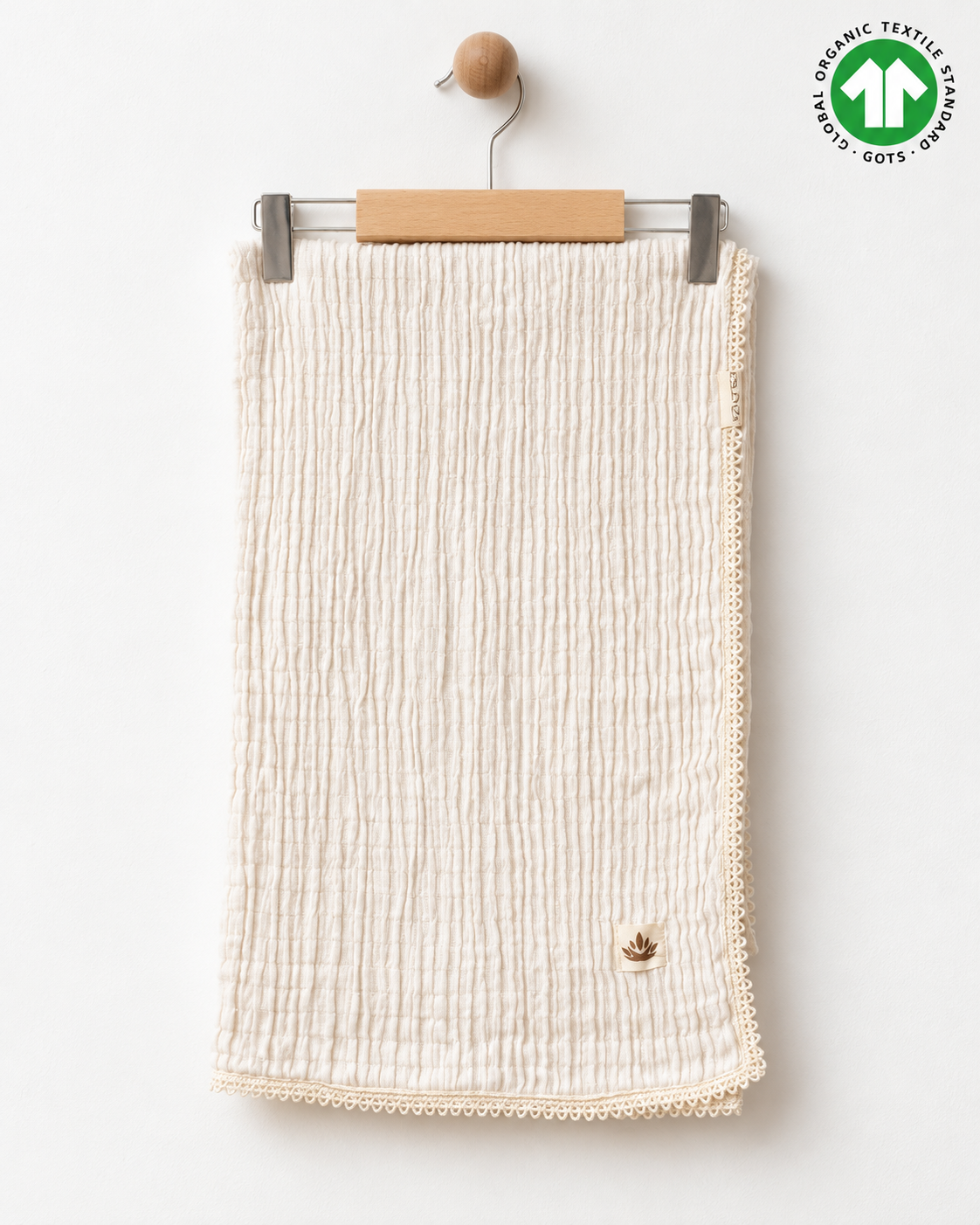 Soft Embrace %100 Organik Pamuk Müslin Bebek Örtüsü