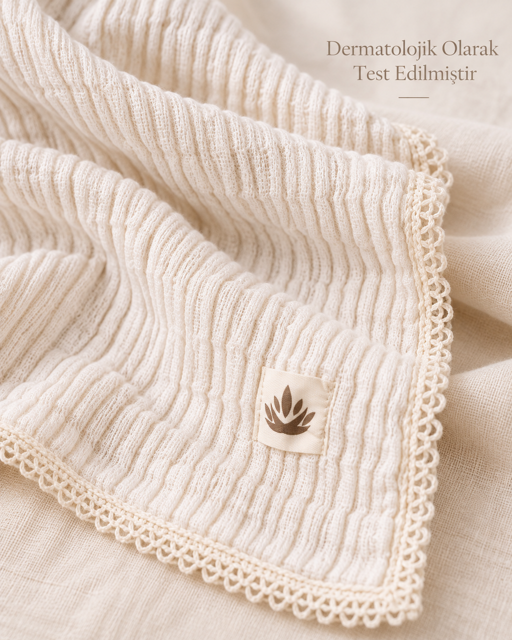 Soft Embrace %100 Organik Pamuk Müslin Bebek Örtüsü