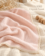 Soft Embrace %100 Organik Pamuk Müslin Bebek Örtüsü