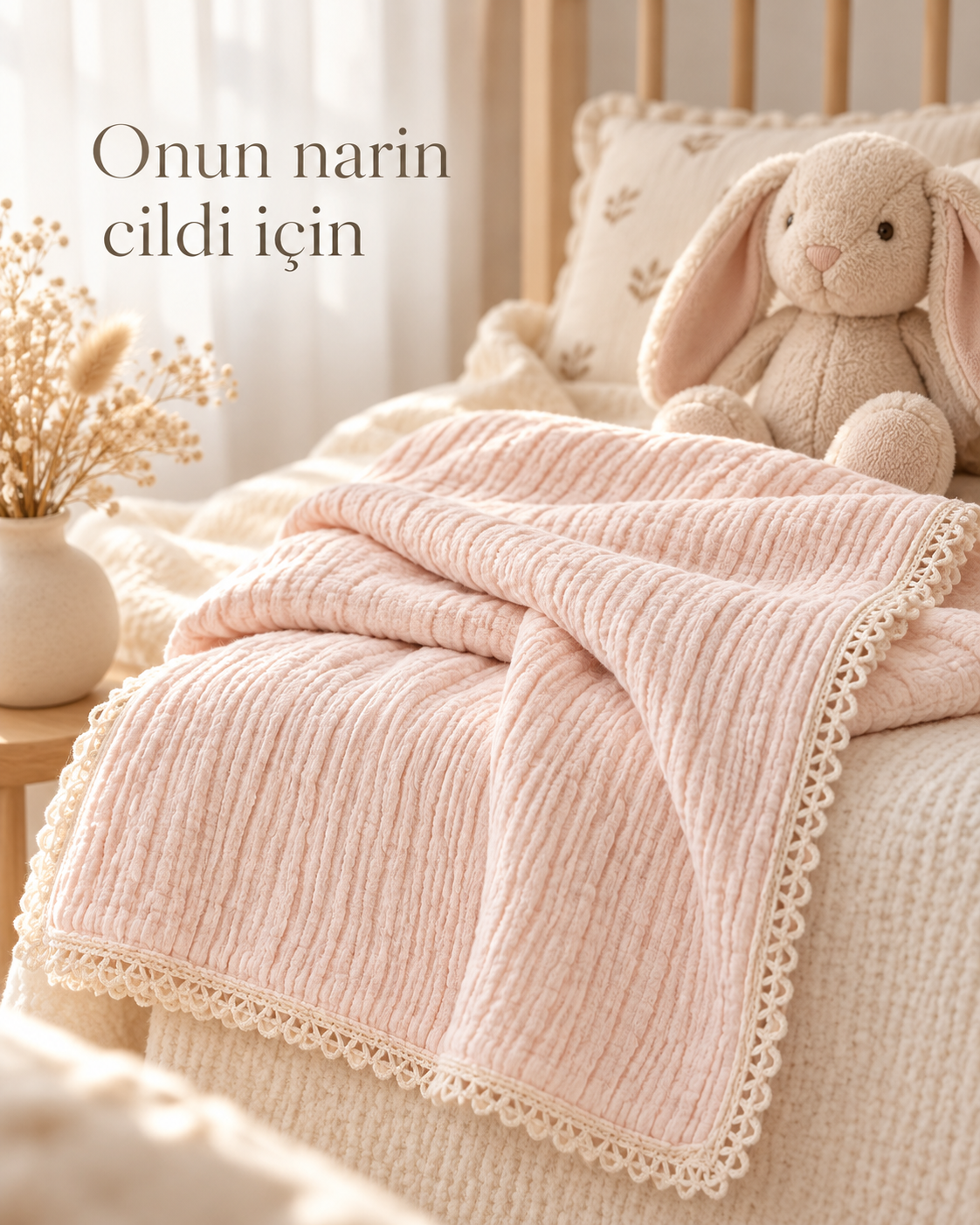 Soft Embrace %100 Organik Pamuk Müslin Bebek Örtüsü