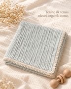 Soft Embrace %100 Organik Pamuk Müslin Bebek Örtüsü