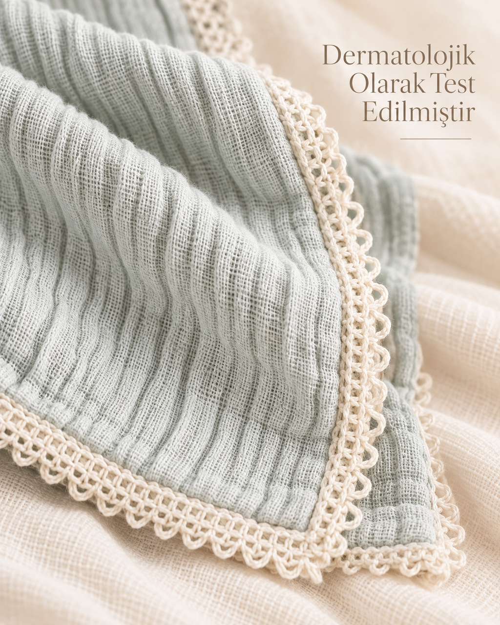 Soft Embrace %100 Organik Pamuk Müslin Bebek Örtüsü